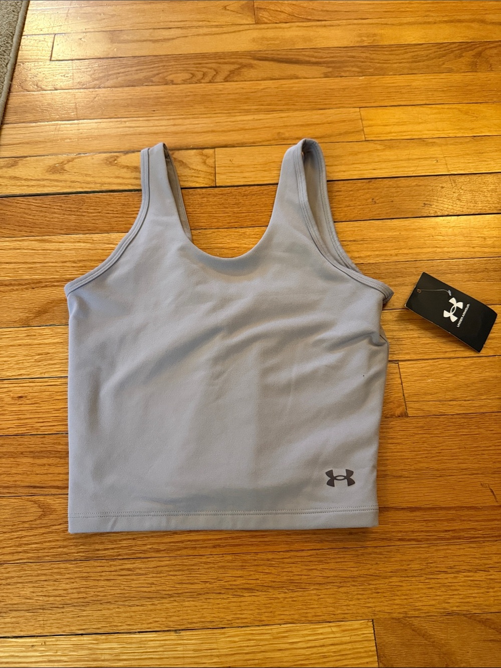 Under Armour Grey  Crop Motion Athletic Tank Top